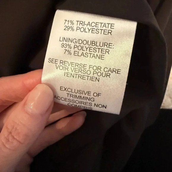 Black Square Neck Button Up Long Sleeve Dress, Judith and Charles, US 4 - Picture 7 of 8